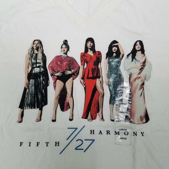 FIFTH HARMONY 5H T-Shirt | Womens Large | NEW - Picture 1 of 8